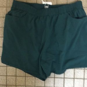 Green Coolrun Athletic Shorts